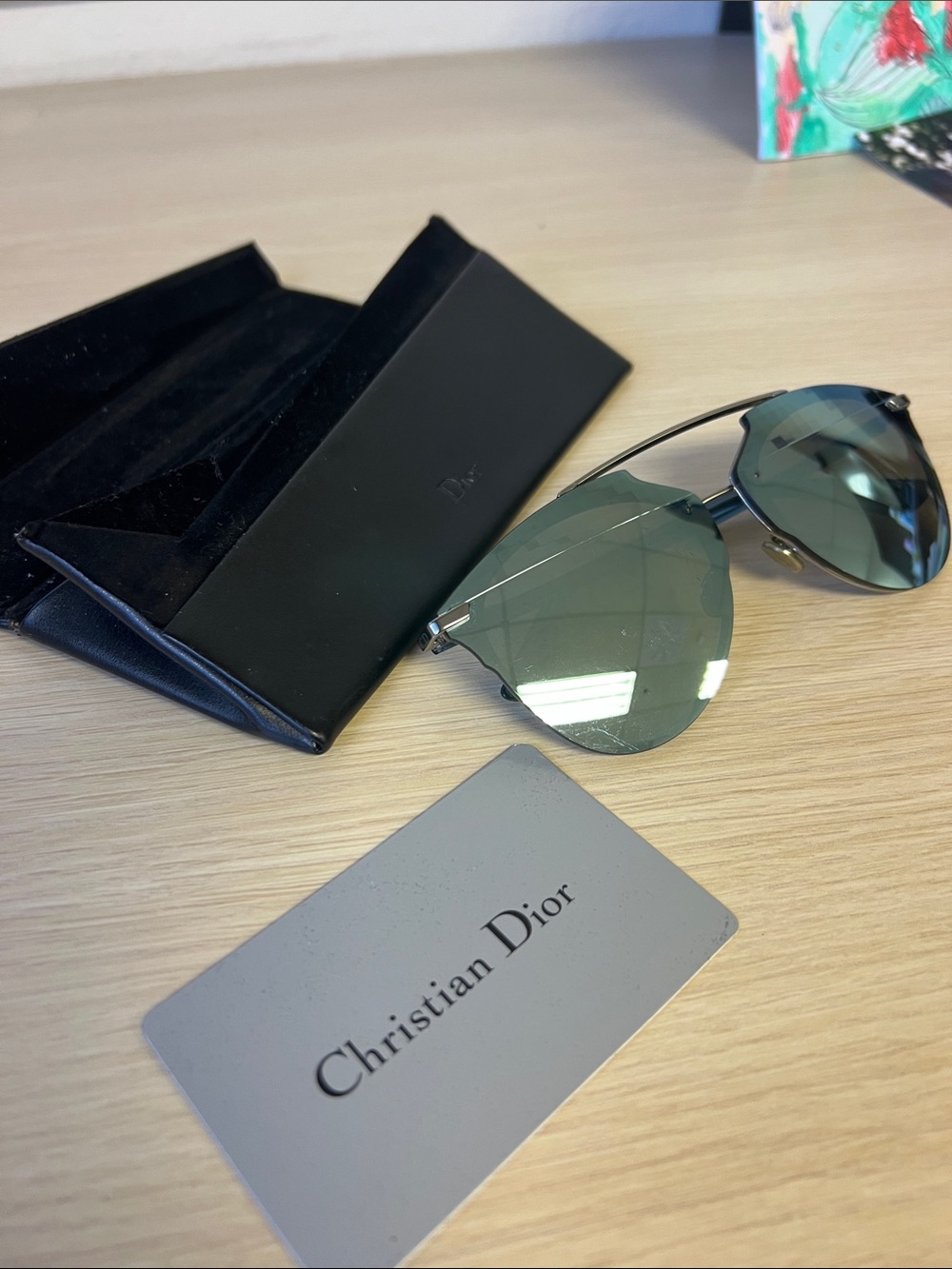 Christian Dior Aviator sunglasses
